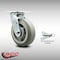Service Caster 6 Inch SS Thermoplastic Rubber Swivel Caster with Roller Bearing and Swivel Lock SCC-SS30S620-TPRRF-BSL - alternate 2